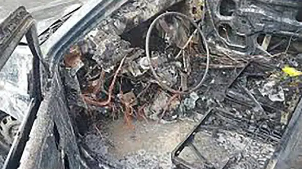 زنده زنده سوختن راننده پراید در جاده اهر / رانندگان 6 صبح شوکه شدند