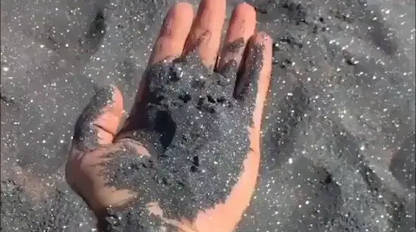 شن و ماسه این ساحل برق می زند / فیلم