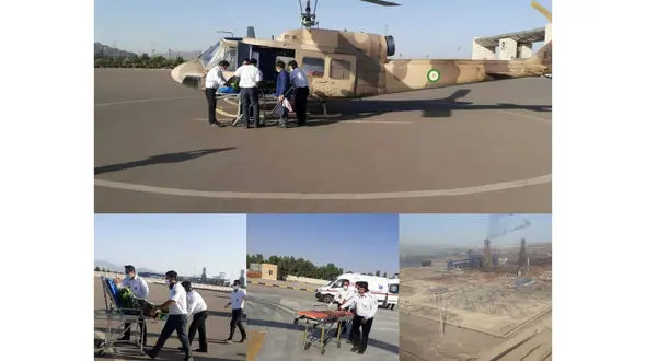 اورژانس هوایی ناجی جان بیمار سکته ای  شد / در کرمان رخ داد+ عکس