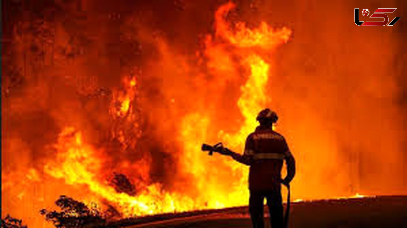 آتش‌سوزی در شرکت نفت بروجرد+فیلم
