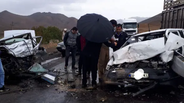 وحشتناکترین عکس از تصادف مرگبار در جاده مغان