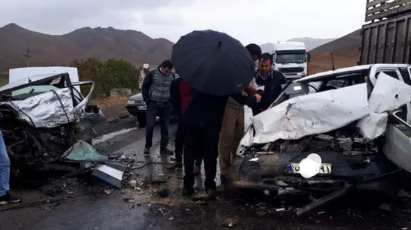 وحشتناکترین عکس از تصادف مرگبار در جاده مغان