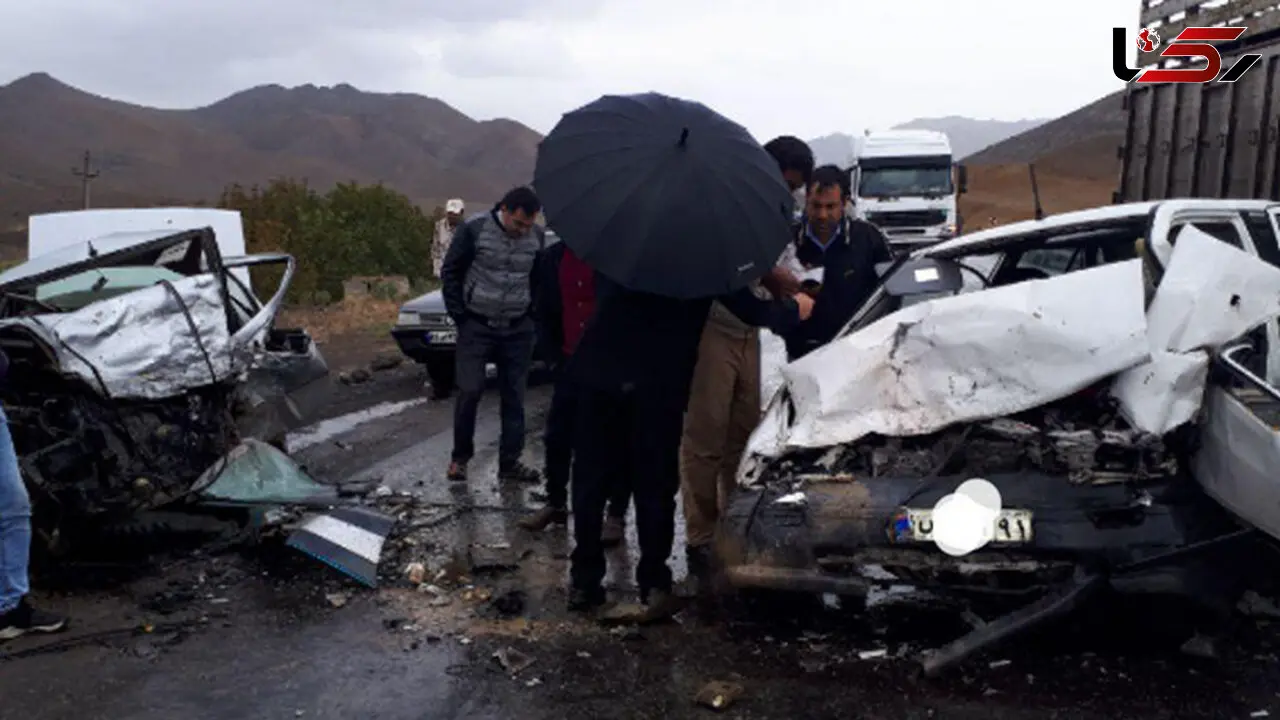 وحشتناکترین عکس از تصادف مرگبار در جاده مغان