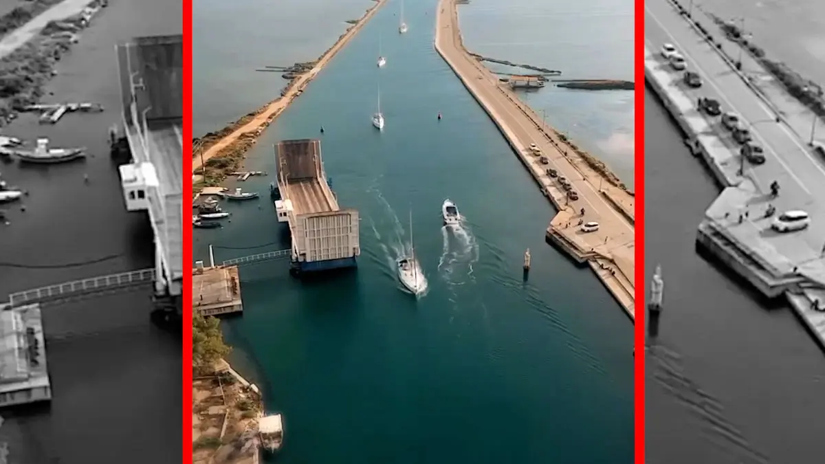 فیلم جزیره یونانی وابسته به یک پل شناور