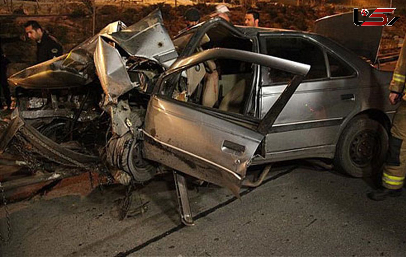 4 تن در تصادف آتشین جاده نیکشهر زنده زنده سوختند