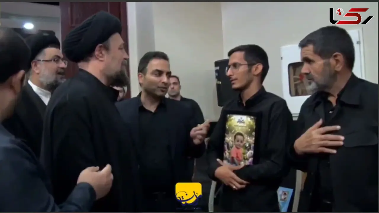 دیدار یادگار امام با خانواده‌های شهدای پاکدشت در شب عاشورای حسینی