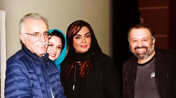 چهره ها در مراسم تقدیر از پدر گریم ایران