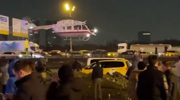 اعزام امداد هوایی برای انتقال مجروحان حمله به تالار کنسرت کروکوس