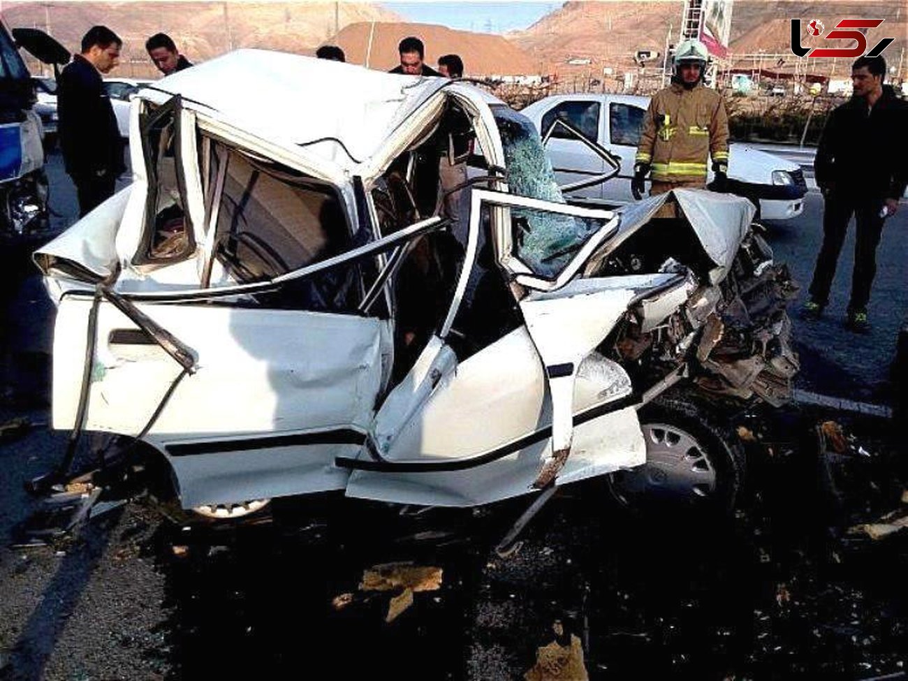 6 کشته و 23 مجروح در برخورد پراید و کامیون در اندیکای خوزستان +عکس