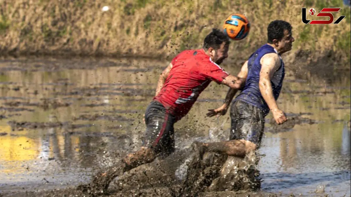 تصاویر/ فوتبال در دل شالیزارهای گیلان / سرزندگی و برکت به همراه ورزش بومی 
