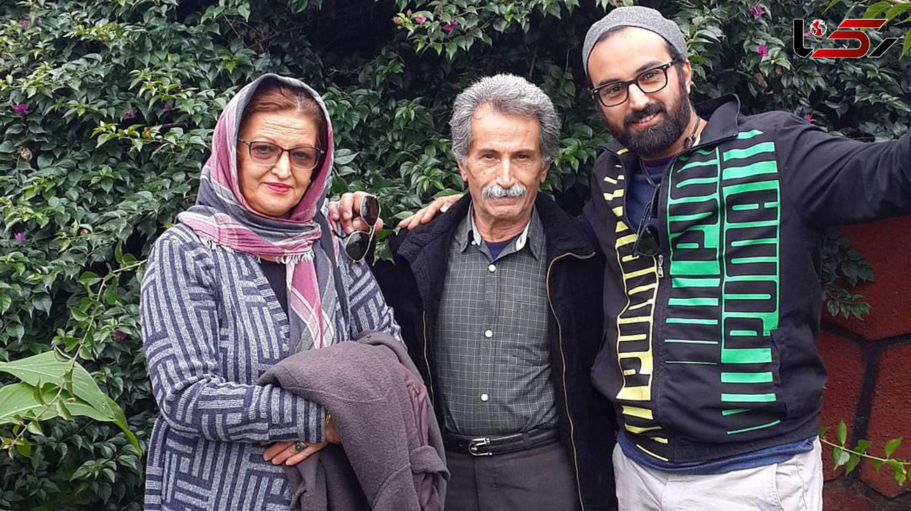 عکس خانوادگی‌ بازیگر معروف ایرانی در کنار پدر و مادرش +عکس 