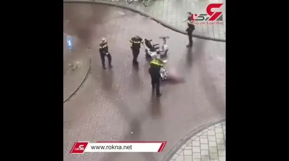 فیلم دیدنی از تعقیب مرد مرموز سوار بر موتوربرقی / پلیس با پای پیاده دنبالش می کرد