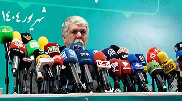 قطع برق در نشست خبری وزیر ارشاد