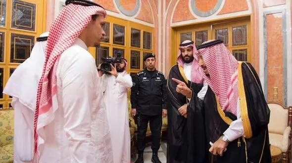 دیدار وقیحانه بن سلمان با  خانواده خاشقجی!+ تصاویر 