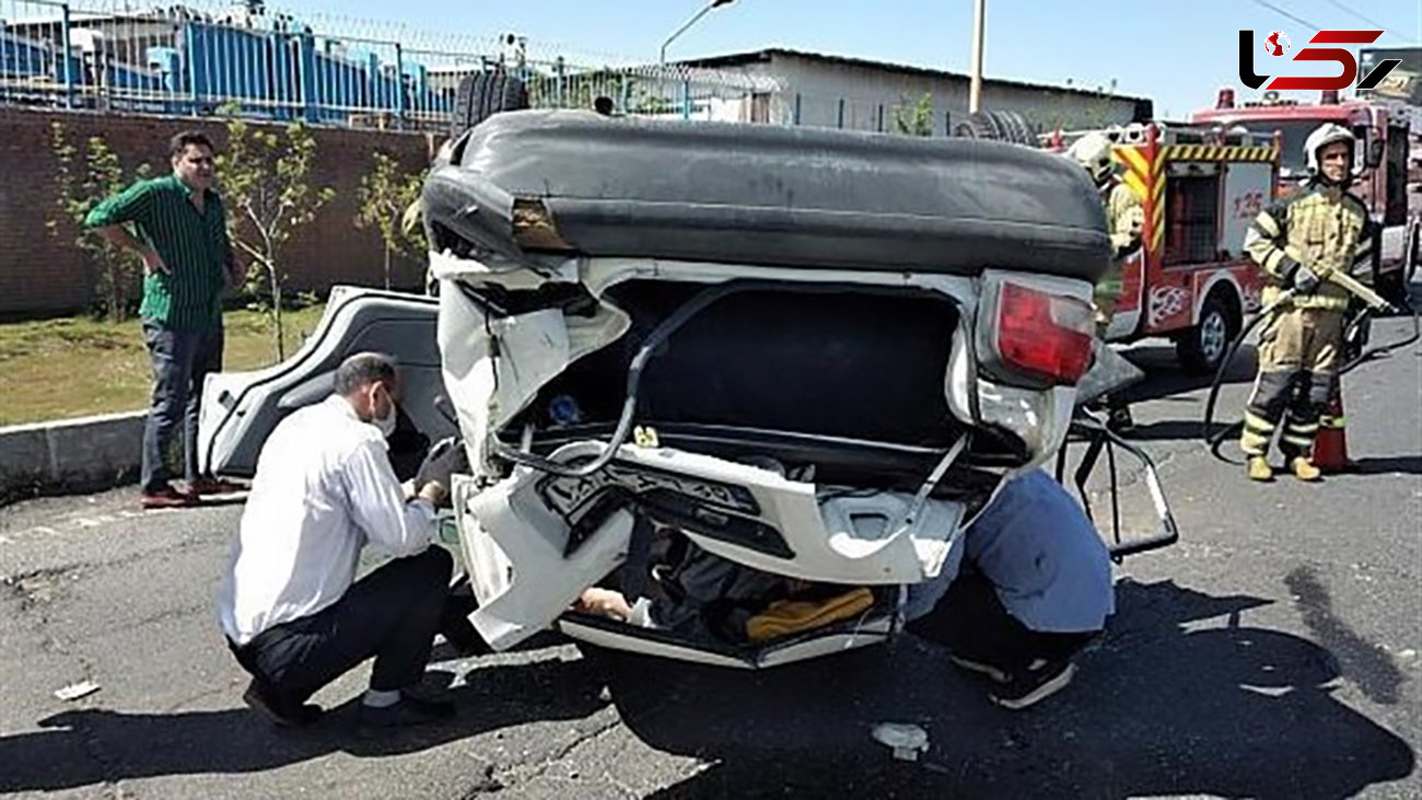 19 عکس از بدترین تصادف نوروزی تهران / پراید حادثه آفرید + جزییات