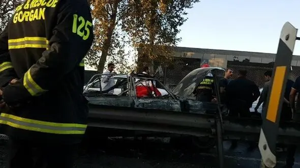 آتش سوزی مرگبار پیکان در جلین گرگان 