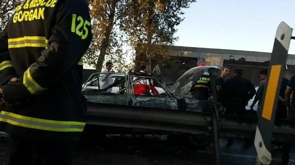 آتش سوزی مرگبار پیکان در جلین گرگان 