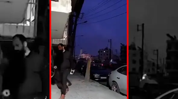 فیلم آواره شدن ده ها خانواده در حلب