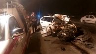 تصادف مرگبار پژو و سمند در جاده نهاوند / 4 تن کشته شدند