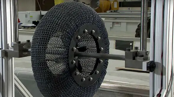 تایرهای جدید ناسا برای سطج مریخ با الهام از زره های قرون وسطی + فیلم و عکس