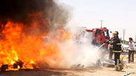 جزییات آتش‌سوزی کارخانه تولید روغن شهرک مبارکه / 15 کارگر در محاصره دود