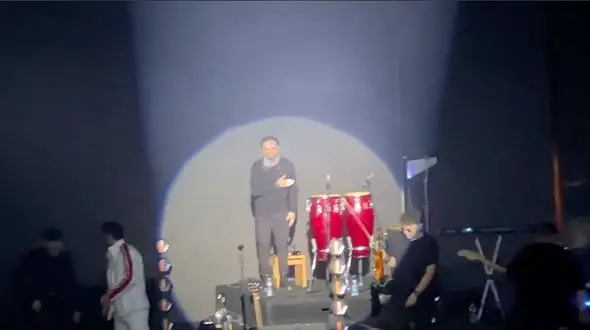 حمیدرضا نصرالهی در کنسرت سهراب پاکزاد ترکاند + فیلم