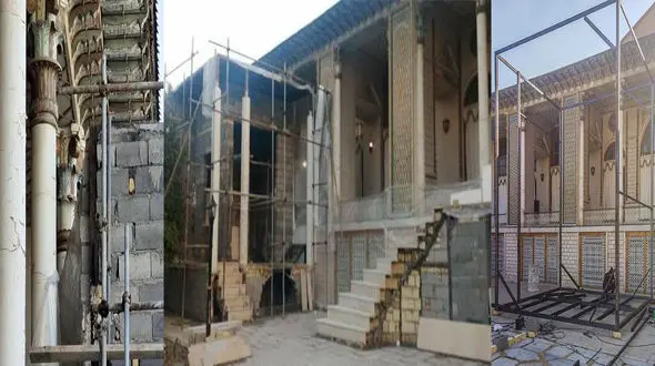 توضیحات نرگس آبیار درباره تخریب دکور سریالش در باغ تاریخی عفیف آباد 