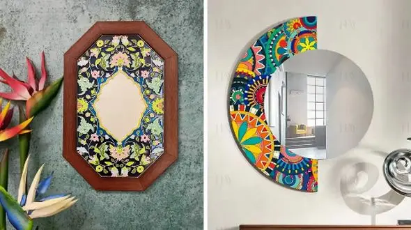 چیدمان خانه با آینه‌ های سنتی؛ 15 نمونه برای خاص‌ تر شدن دکوراسیون