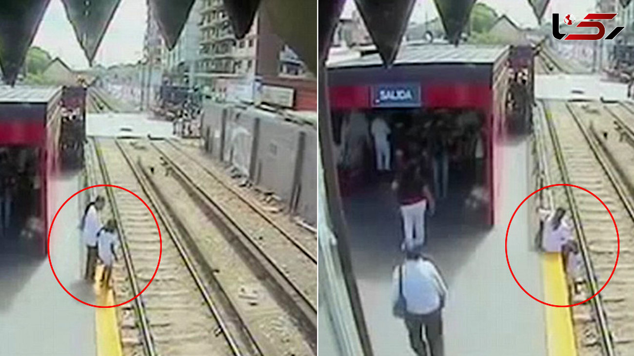 زن احمق دخترش را زیر قطار انداخت + فیلم لحظه حادثه و عکس