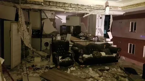 عجیب ترین عکس ها از انفجار یک خانه در جنوب تهران ! 