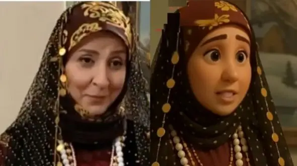 فیلم / انیمیشن سکانس مادر و دختری مرجانه گلچین در خوش‌نشین‌ها / این بمب خنده ماندگارست !