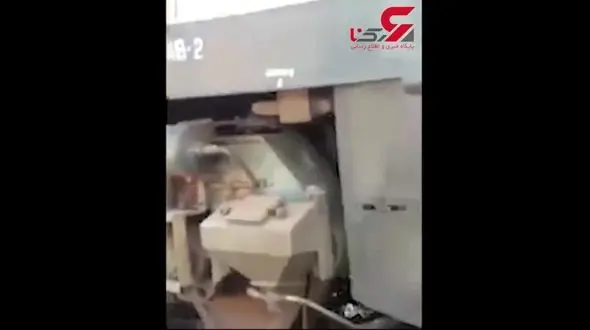 لحظه زیرکی یک گاو در صحنه  له شدن  زیر قطار + فیلم دیدنی