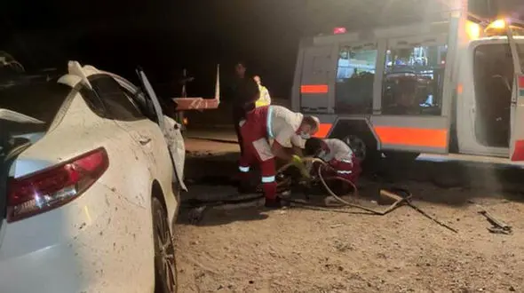 مرگ دلخراش در خودروی لاکچری / در سمنان رخ داد + عکس