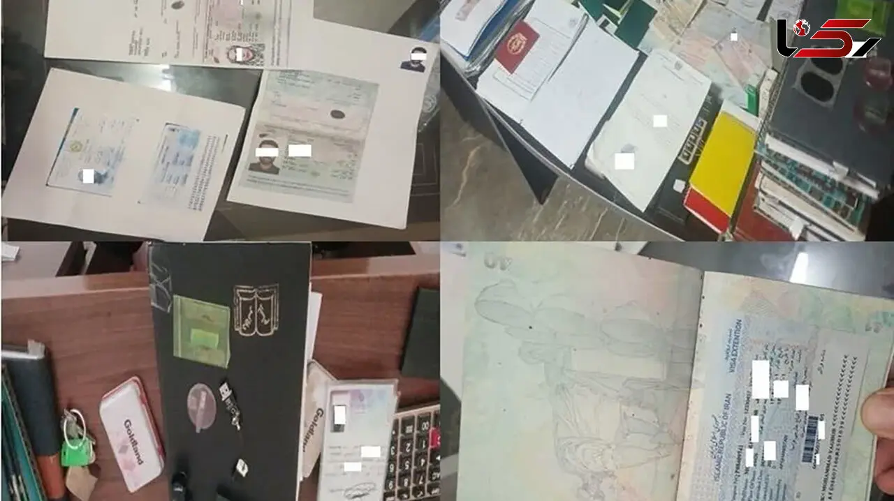 متلاشی شدن باند جعل گذرنامه در غرب تهران