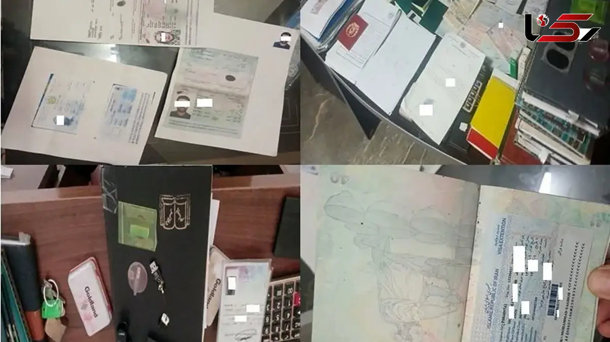 متلاشی شدن باند جعل گذرنامه در غرب تهران
