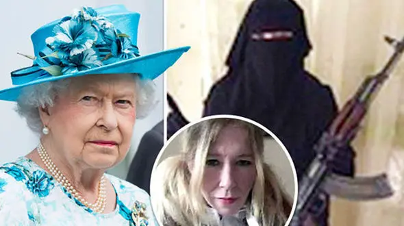 نقشه ترور ملکه انگلیس توسط بیوه سفید داعش + عکس