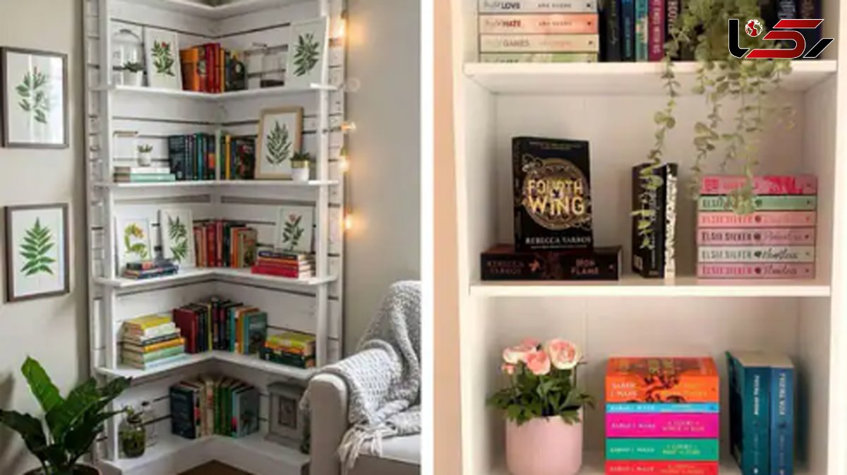 چطور یک کتابخانه ساده و شیک دخترانه برای اتاق خواب خود بسازیم؟