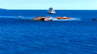 فیلم غرق شدن یک کشتی با 71 مسافر دریایی