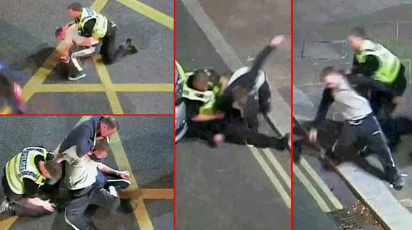 فیلم / قهرمان بوکس مامور پلیس را از دست دزدان نجات داد + تصاویر