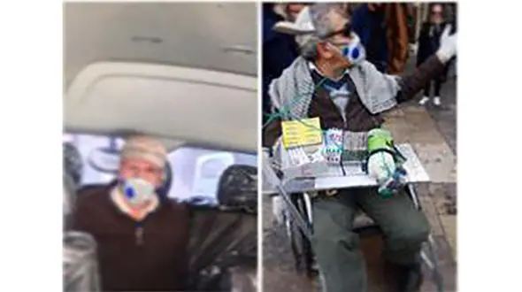 فردی که با جعل عنوان جانباز «تکدی‌گری و دستفروشی» می‌کرد لو رفت + عکس