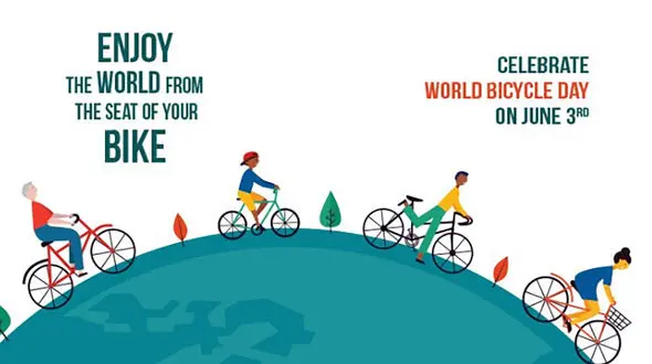 3 ژوئن روز جهانی دوچرخه‌ سواری