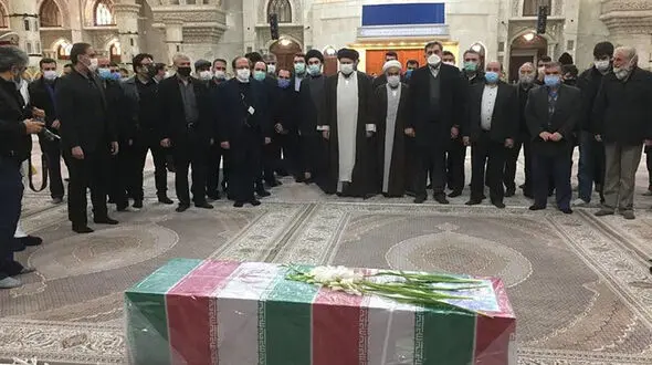 وداع شهید محسن فخری زاده با امام راحل + فیلم