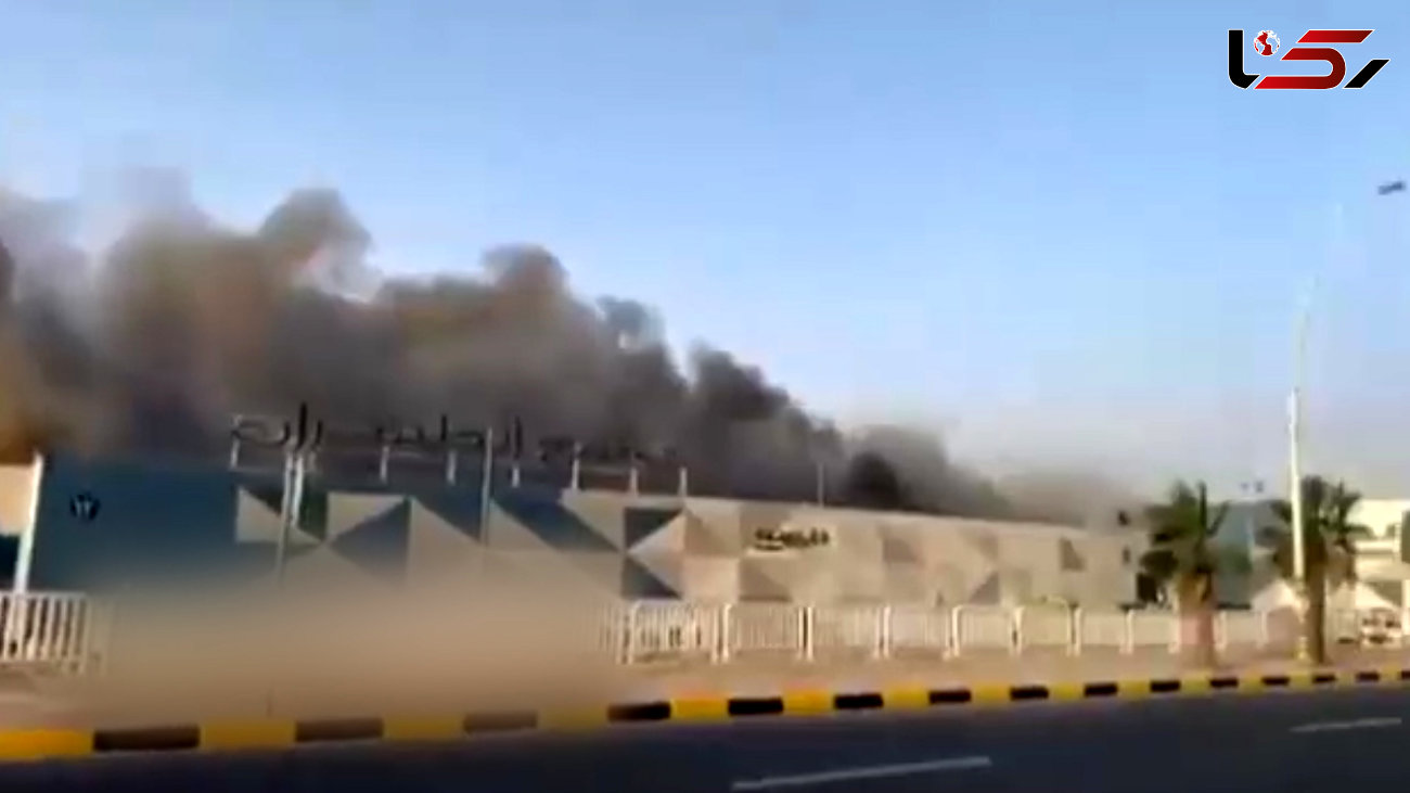 فیلم آتش سوزی در مجتمع تجاری در عربستان