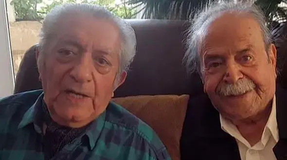 مکالمه تلفنی دیده نشده از محمد علی کشاورز و عزت الله انتظامی + فیلم