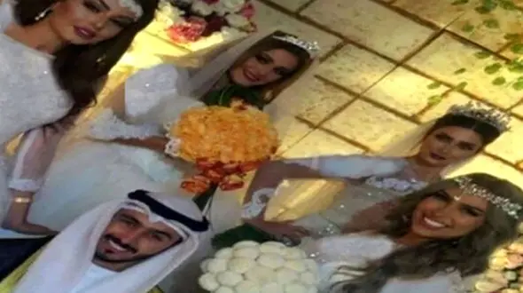 ازدواج همزمان یک کویتی با 4 دختر دروغ بود+عکس