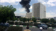 جزییات آتش سوزی ساختمان مرکزی بنیاد مستضعفین +عکس