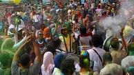 تصاویر زیبا از جشن رنگ‌ها در مصر