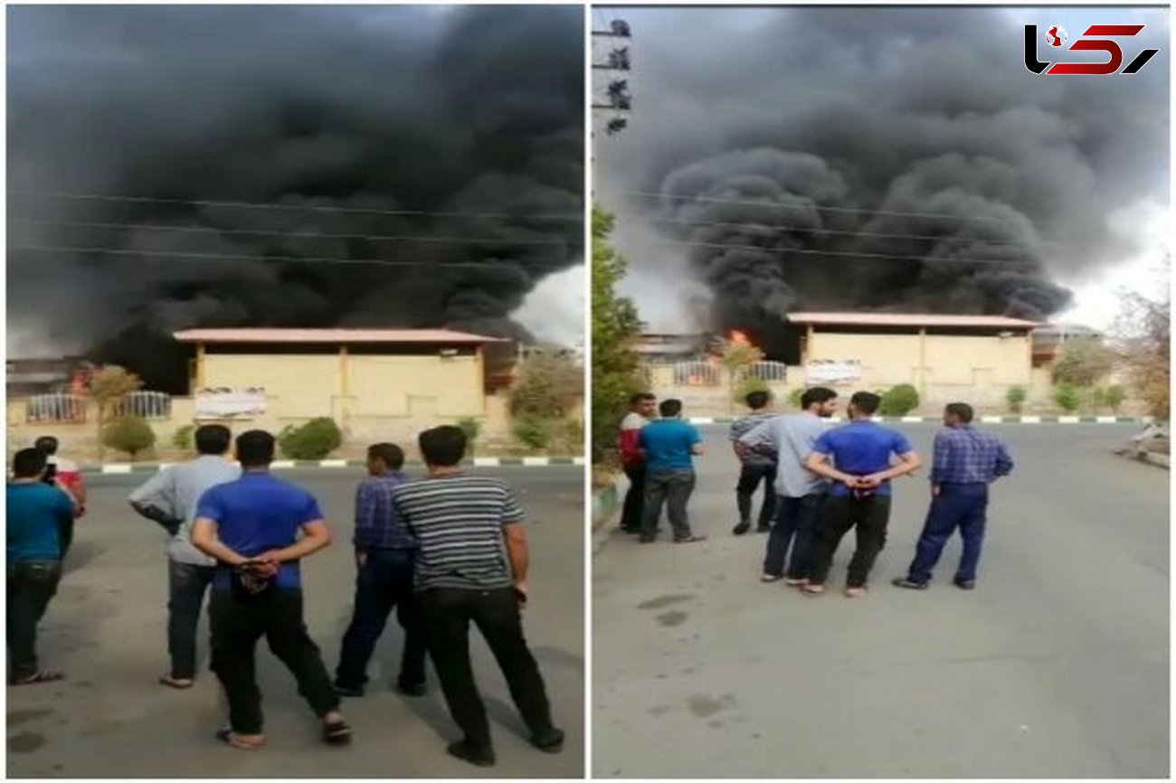 آتش سوزی هولناک در کارخانه رنگ سازی نصیرشهر / سرنوشت تلخ 3 کارگر + عکس