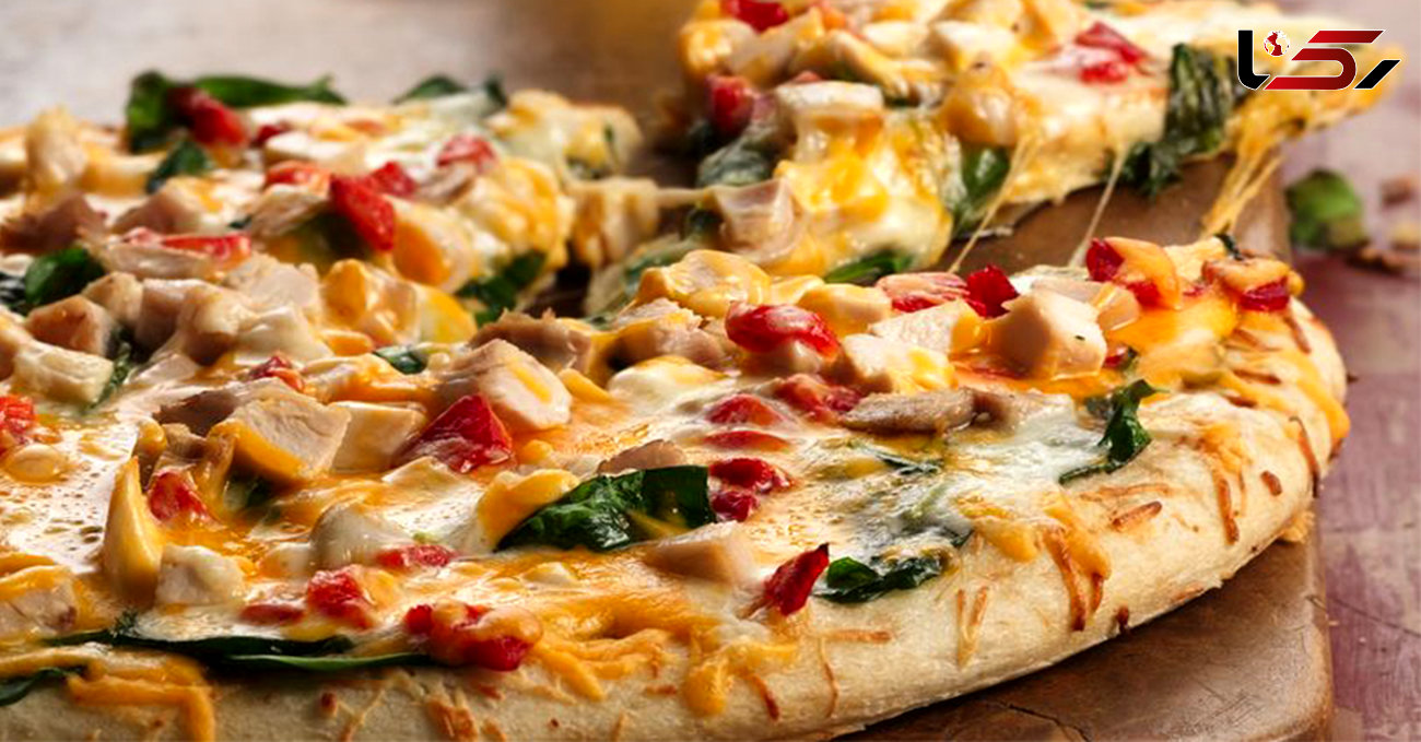 پیتزا قارچ و مرغ با ادویه ایتالیایی+ دستور پخت