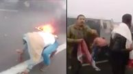 نجات معجزه‌آسای راننده جوان پس از تصادفی وحشتناک + فیلم